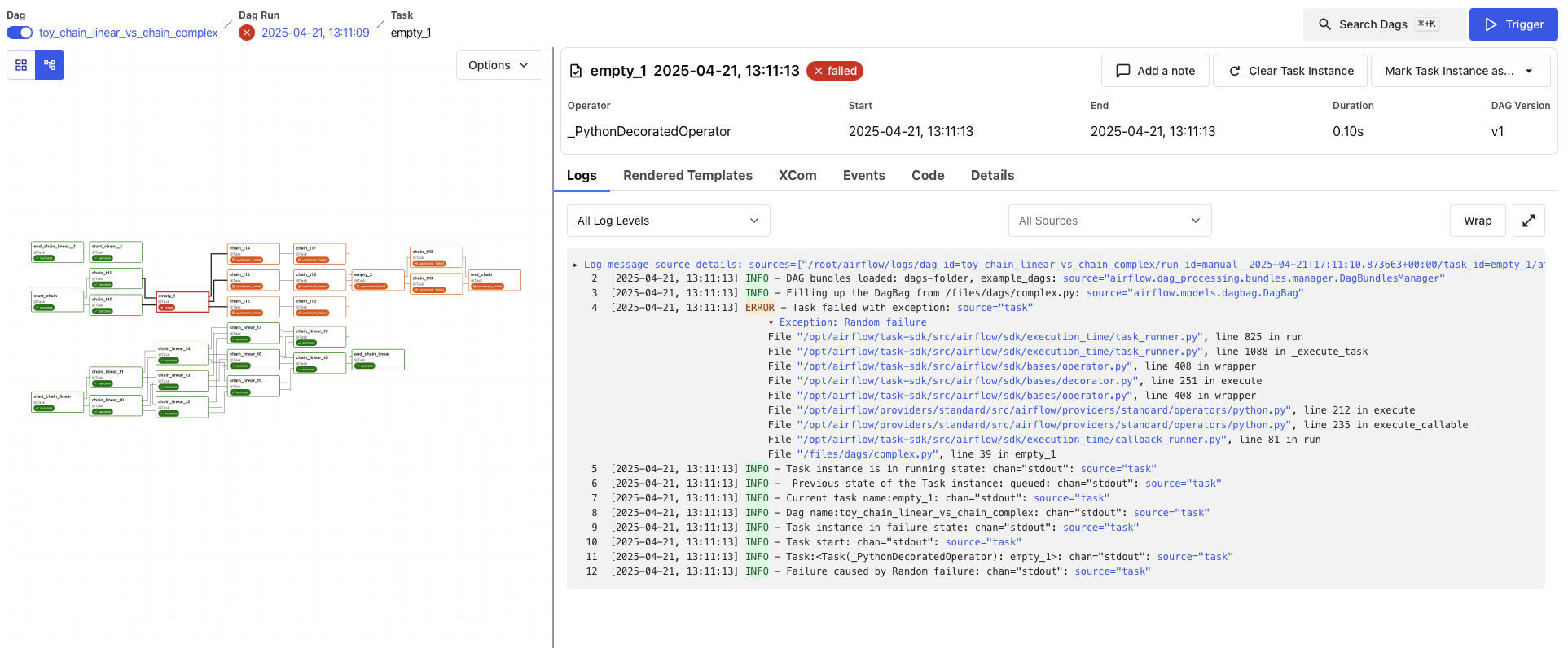 Task Logs (light mode)