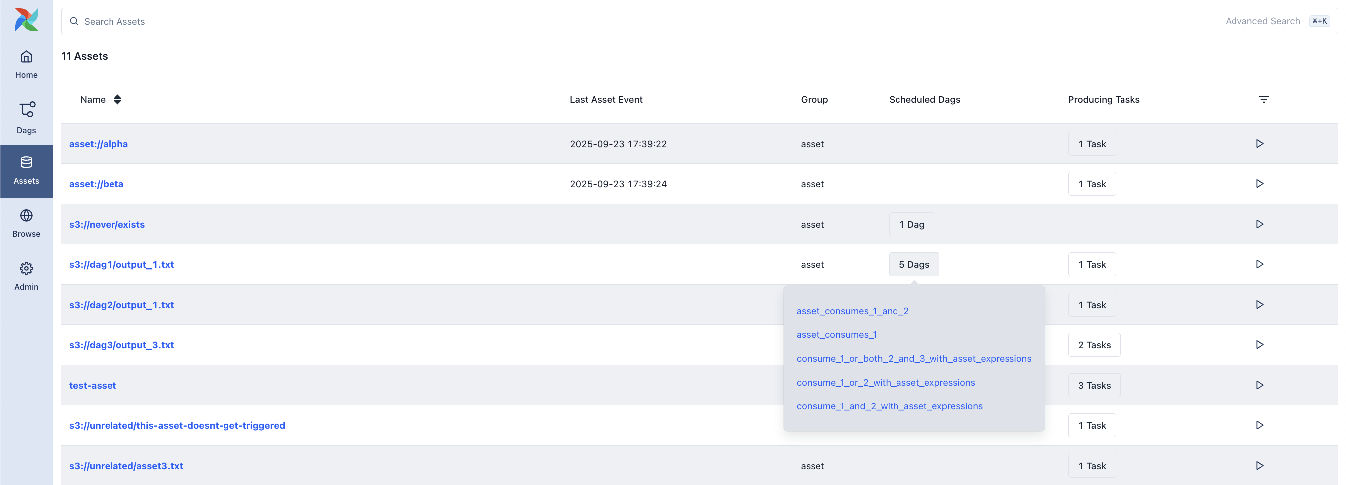 Asset Graph View (light mode)