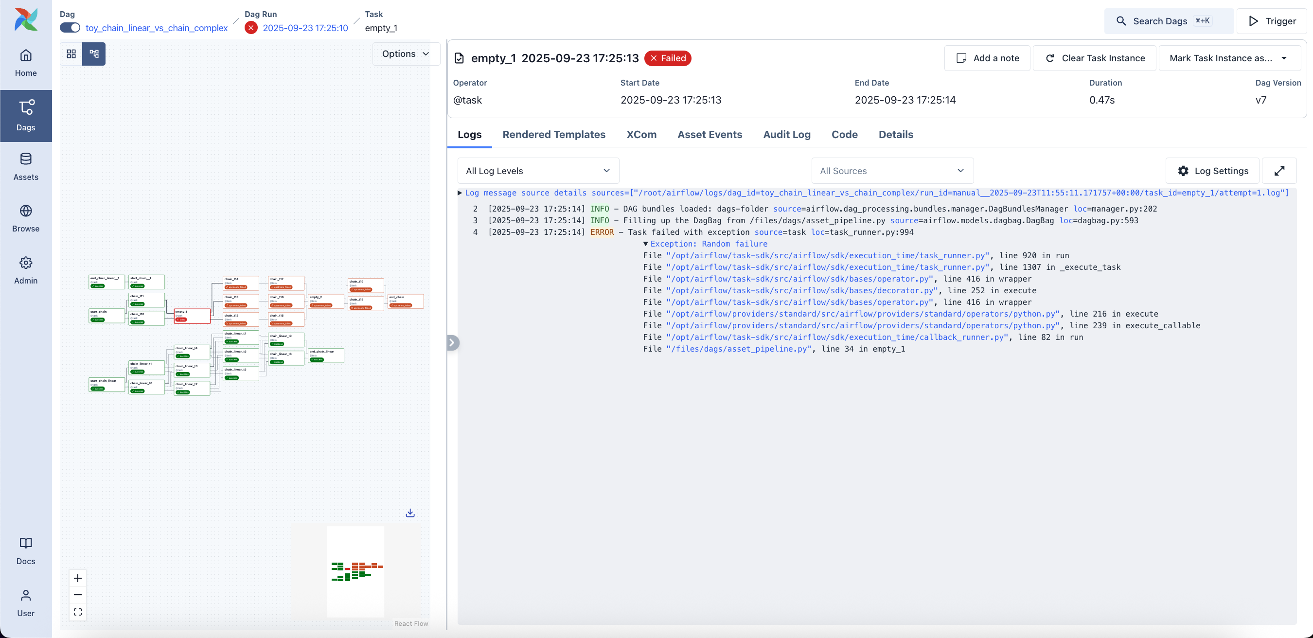 Task Logs (light mode)